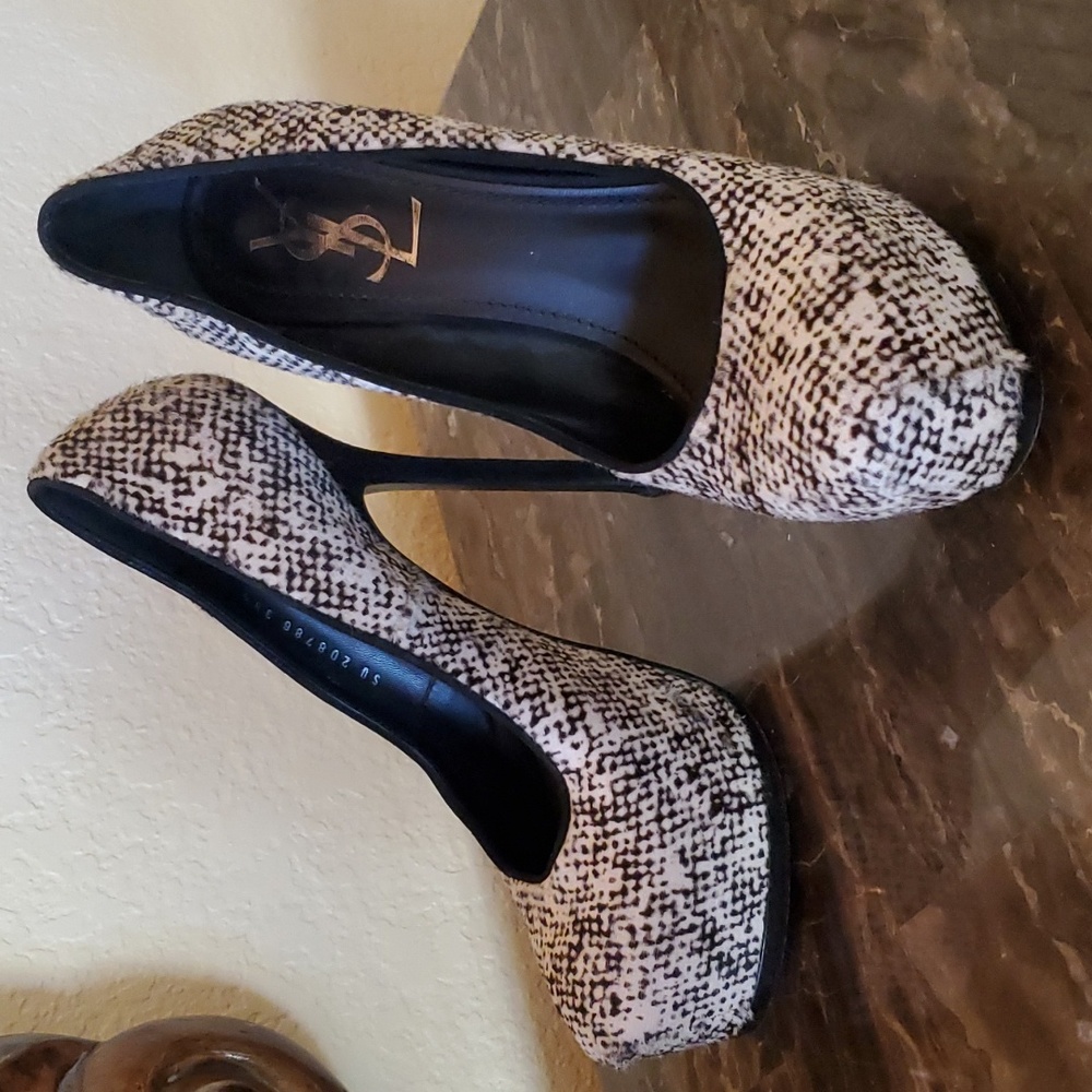Yves Saint Laurent Tribtoo 105 ponyhair heels